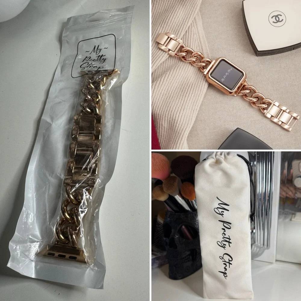 My Pretty Strap Goddess Rose Gold Apple Watch Strap (44/45/46/49MM)